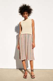 Комбинированное платье Zara