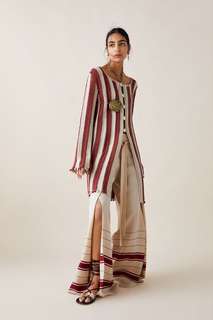 Zara studio двухцветное пальто из кружева кроше, лимитированная коллекция Zara