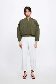 Комбинированная куртка-бомбер Zara