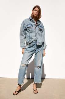 Джинсовая куртка в стиле oversize Zara