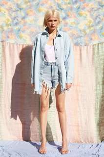 Джинсовая куртка рубашечного кроя с карманом Zara