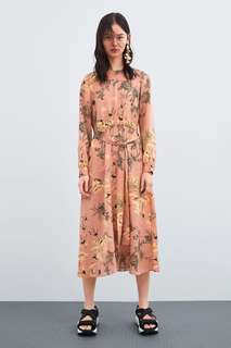 Платье с принтом Zara