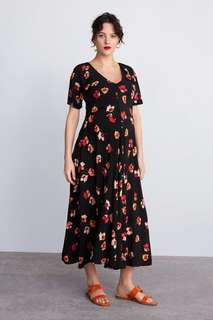Платье с принтом Zara