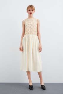 Комбинированное платье Zara