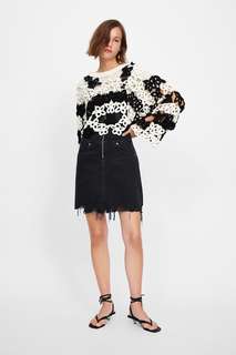 Джинсовый сарафан на молнии Zara