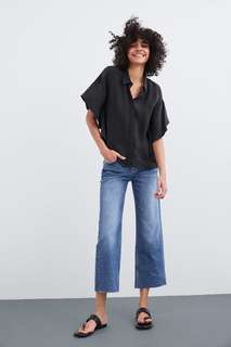 Рубашка из струящейся ткани Zara