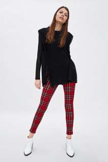 Леггинсы в клетку Zara