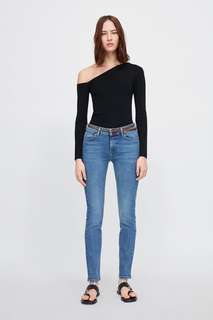 Джинсы z1975 прямого кроя с ремнем Zara