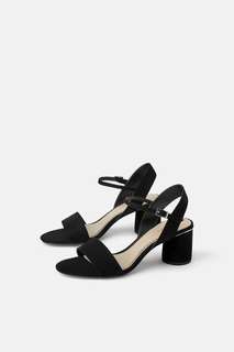 Босоножки на широком круглом каблуке Zara