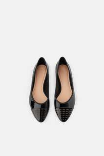 Балетки с заклепками Zara