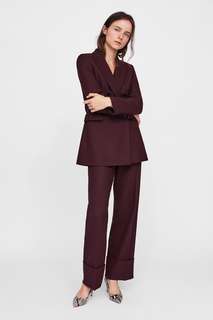 Кожаные туфли с животным принтом Zara