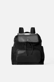 Рюкзак из высокотехнологичной ткани с деталями из винила Zara