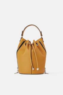 Сумка-мешок с молниями Zara