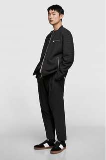 Байкерская куртка из ткани пике Zara