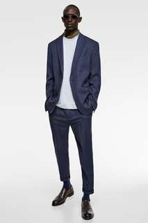 Пиджак в тонкую полоску из материала coolmax® Zara