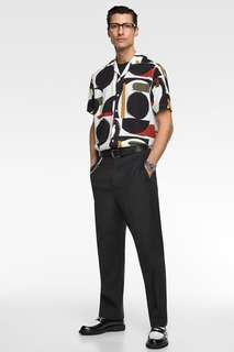 Рубашка с геометрическим принтом Zara