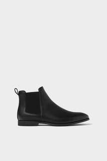 Черные ботинки с тиснением Zara