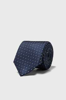 Широкий галстук с жаккардовым узором в горошек Zara