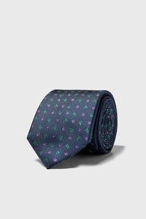 Широкий галстук с жаккардовым цветочным узором Zara