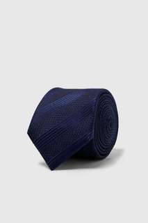 Широкий галстук в рельефную полоску Zara