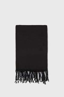Однотонный шарф с бахромой Zara