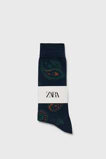 Жаккардовые носки с узором пейсли Zara