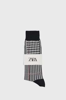 Жаккардовые носки в клетку Zara