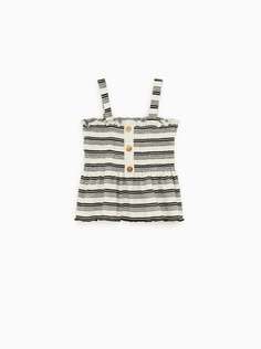 Топ в полоску в стиле рустик Zara