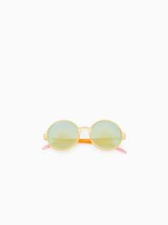 Круглые солнцезащитные очки в оправе с отделкой тай-дай Zara