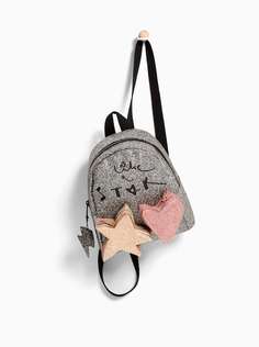 Мини-рюкзак с блестками и карманами Zara