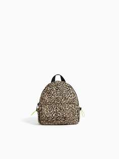 Миниатюрный рюкзак с леопардовым принтом Zara