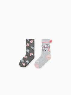 Набор из двух пар носков «единороги» Zara