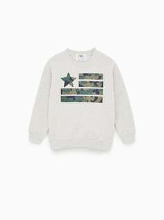 Толстовка с двойными пайетками Zara