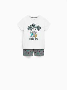 Пижама с принтом «pacific sea» Zara