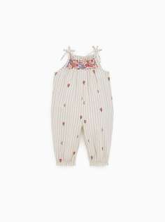 Комбинезон с цветочной вышивкой Zara