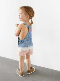 Комбинезон с принтом тай-дай и необработанными кромками Zara