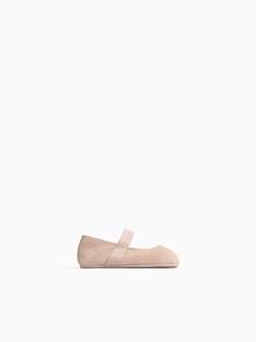 Кожаные балетки Zara