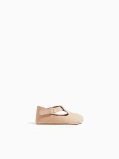 Кожаные туфли с перфорацией Zara