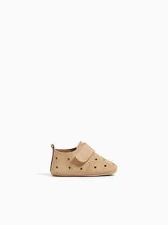 Кожаные туфли-блюхеры с перфорацией Zara