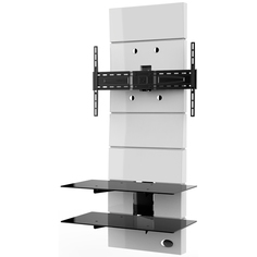 Пристенная стойка для ТВ с кронштейном Meliconi Ghost Design 3000 White (488301)