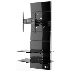 Пристенная стойка для ТВ с кронштейном Meliconi Ghost Design 3000 Rotation Black (488310)