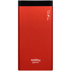 Внешний аккумулятор Nobby Eхpert NBE-PB-10-04 Red (10000mAh, Li-pol)