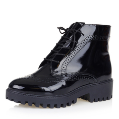 Лаковые ботинки на утолщенной рифленой подошве SOT Edition