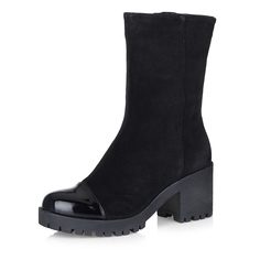 Полусапоги Черные полусапоги на массивной подошве Respect