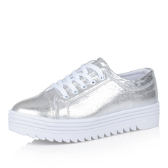 Кеды Серебристые кеды из текстиля Mie Scarpe