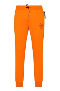 Оранжевые спортивные брюки Philipp Plein