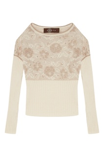 Джемпер с комбинированной отделкой Korta