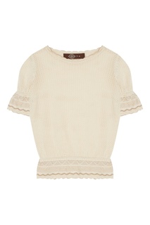 Бежевая трикотажная блузка Korta