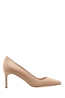 Коричневые туфли из кожи BB 70 Manolo Blahnik