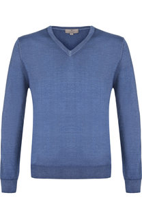 Пуловер тонкой вязки из смеси шерсти и шелка